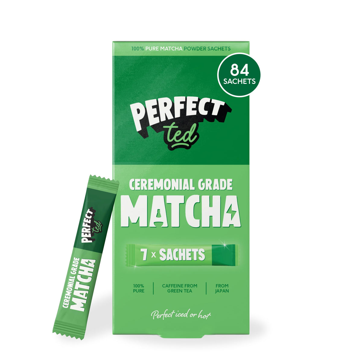 PerfectTed Matcha Powder | Organic Ceremonial Grade Japanese Matcha | 30g
