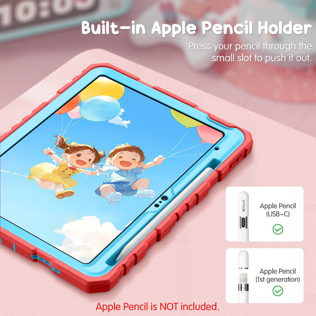 FINTIE Kid-Friendly Case for iPad (A16) 11th Gen 11 Inch, iPad 10th Gen
