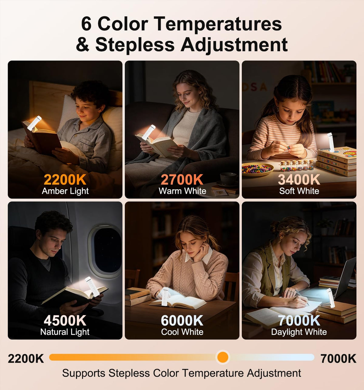 Gritin 2026 Gen 2 Rechargeable Book Light,2-in-1 Reading Light & Torch