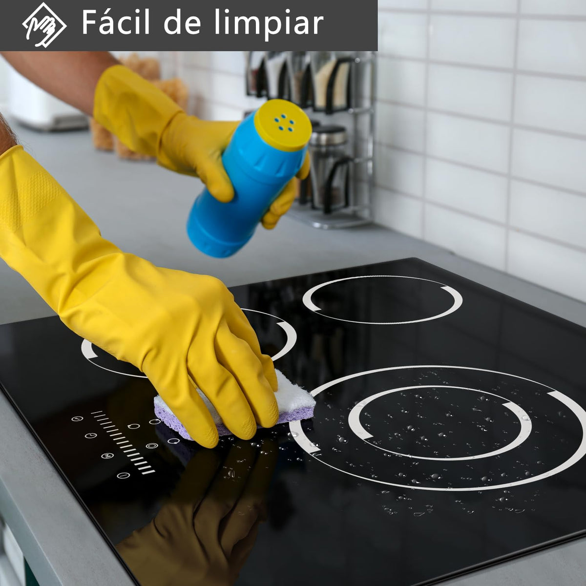 Portable Ceramic Hob, Pulg in Single Electric Hob 3600W