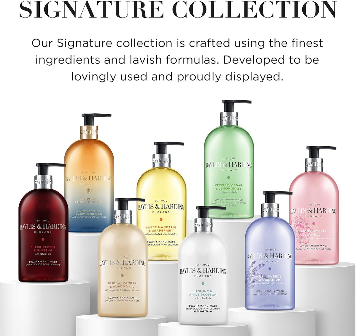 Baylis & Harding Signature Luxury Hand Wash 500ml 3 pack