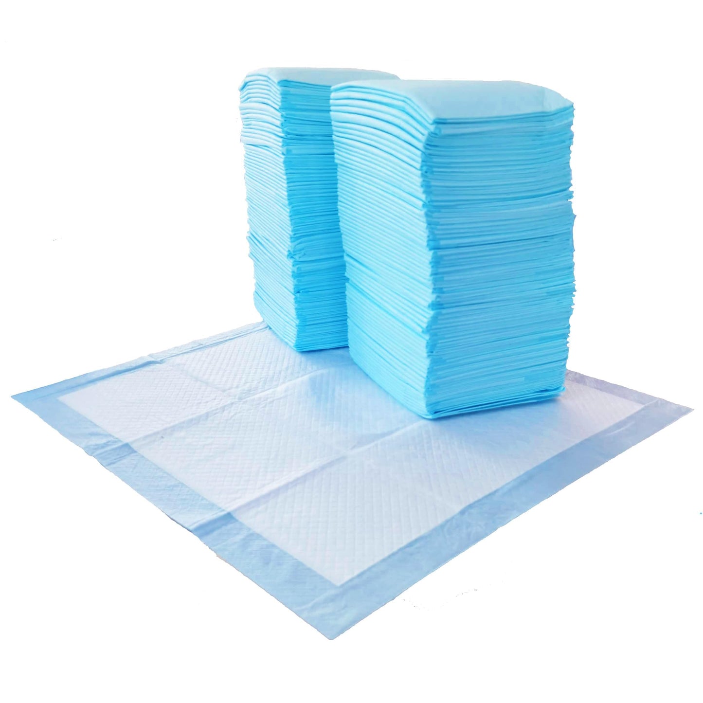 Basics Dog and Puppy Training Pads, Leakproof, 5-Layer Design with Quick-Dry Surface, Regular, Pack of 50, Blue