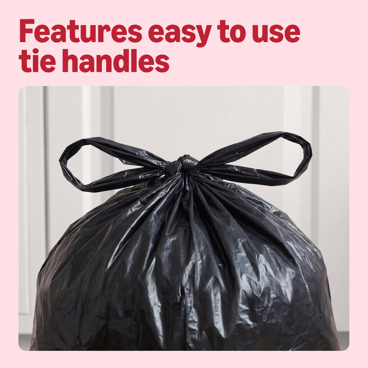 by Amazon Bin Liners with Carry Handles, 25 Litre, Transparent, 30 Count