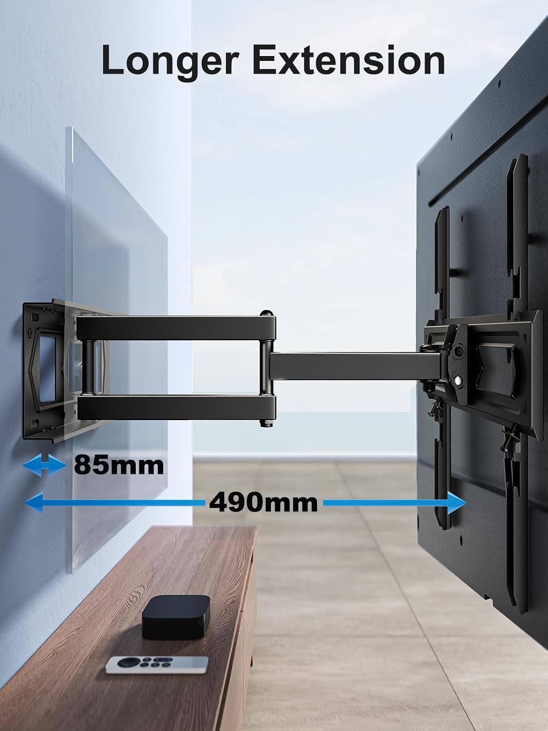 PERLESMITH TV Wall Bracket, for 26-60 Inch Television up to 40 kg