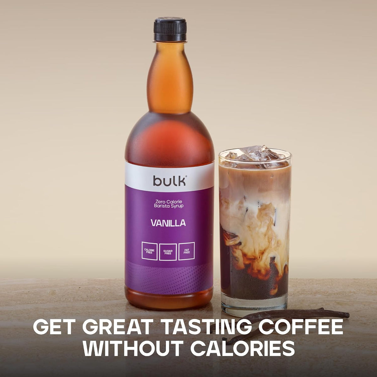 Bulk Zero Calorie Barista Syrup, Vanilla, Coffee, 1 Litre