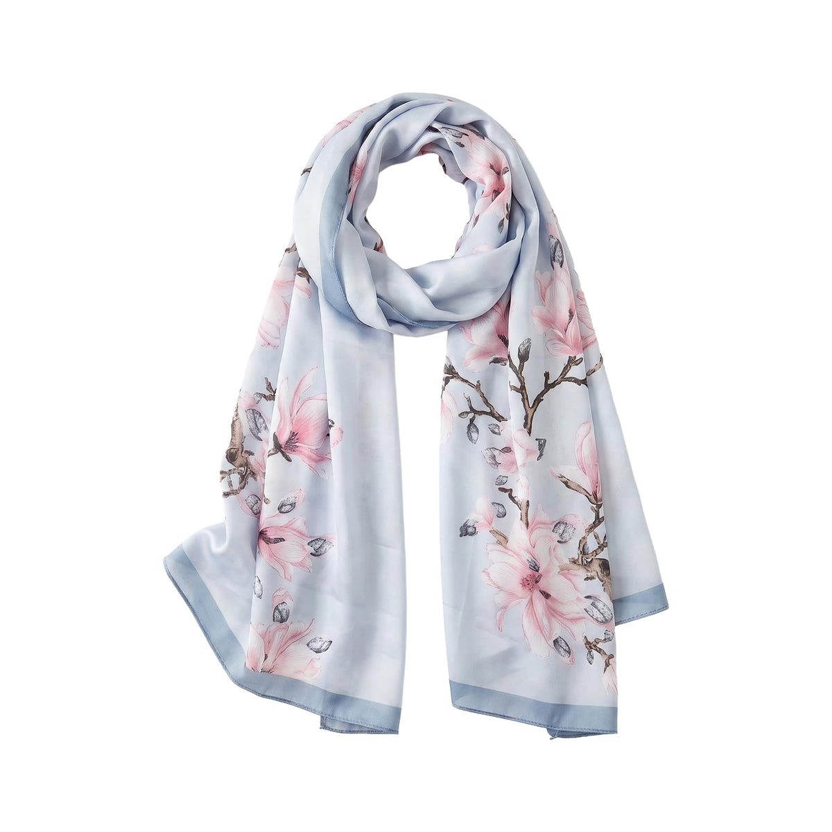 Trillion London® Silk Shawl Birthday Gifts for Women - Designer Silk Scarf