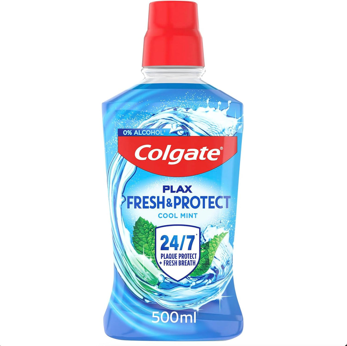 Colgate Plax Cool Mint Mouthwash for Fresh Breath, 500ml