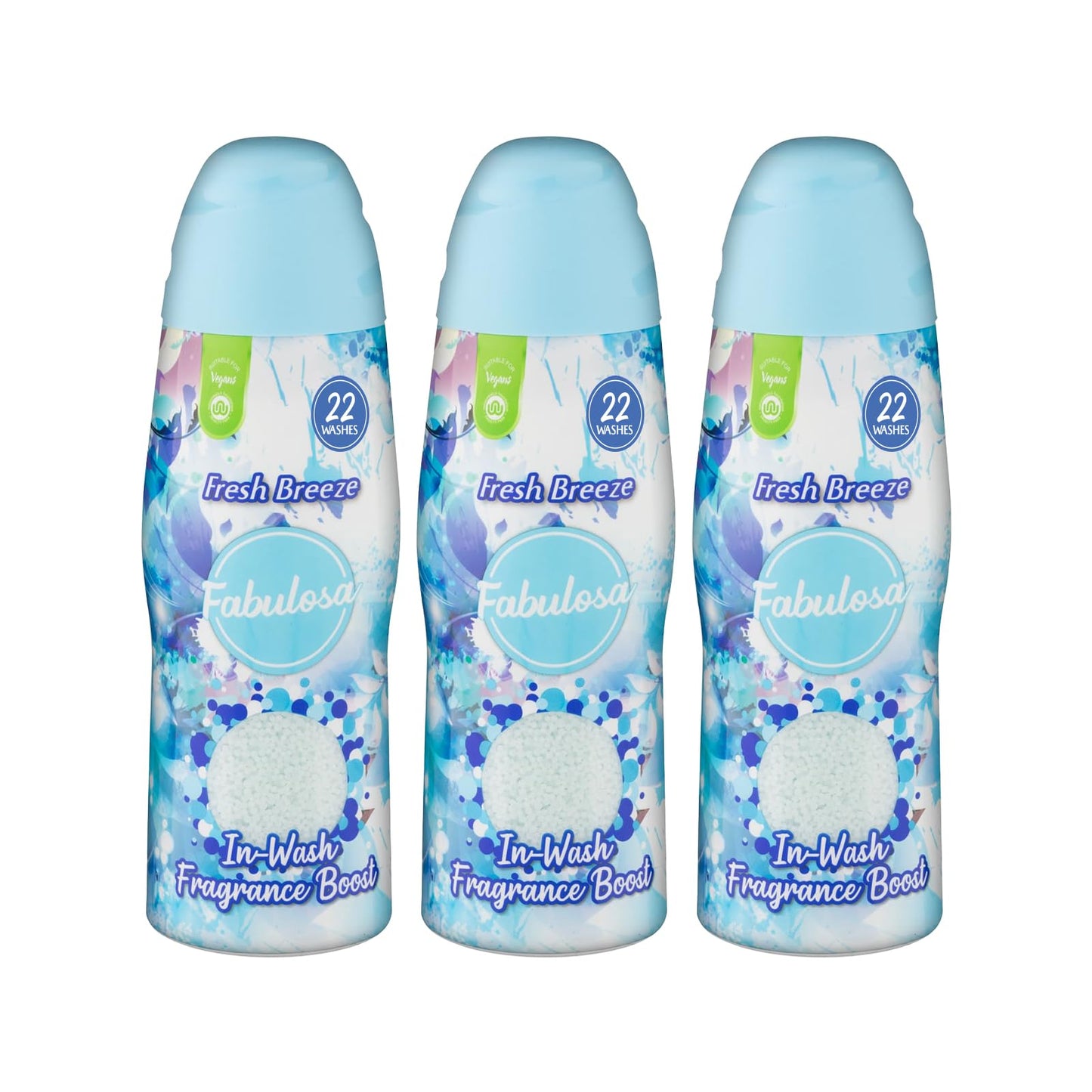 Fabulosa In-Wash Laundry Fragrance Boost, Made Using Salt Crystals, In-Wash Scent Booster Laundry, 66 Washes, Pack of 3 x 400g, Electrify