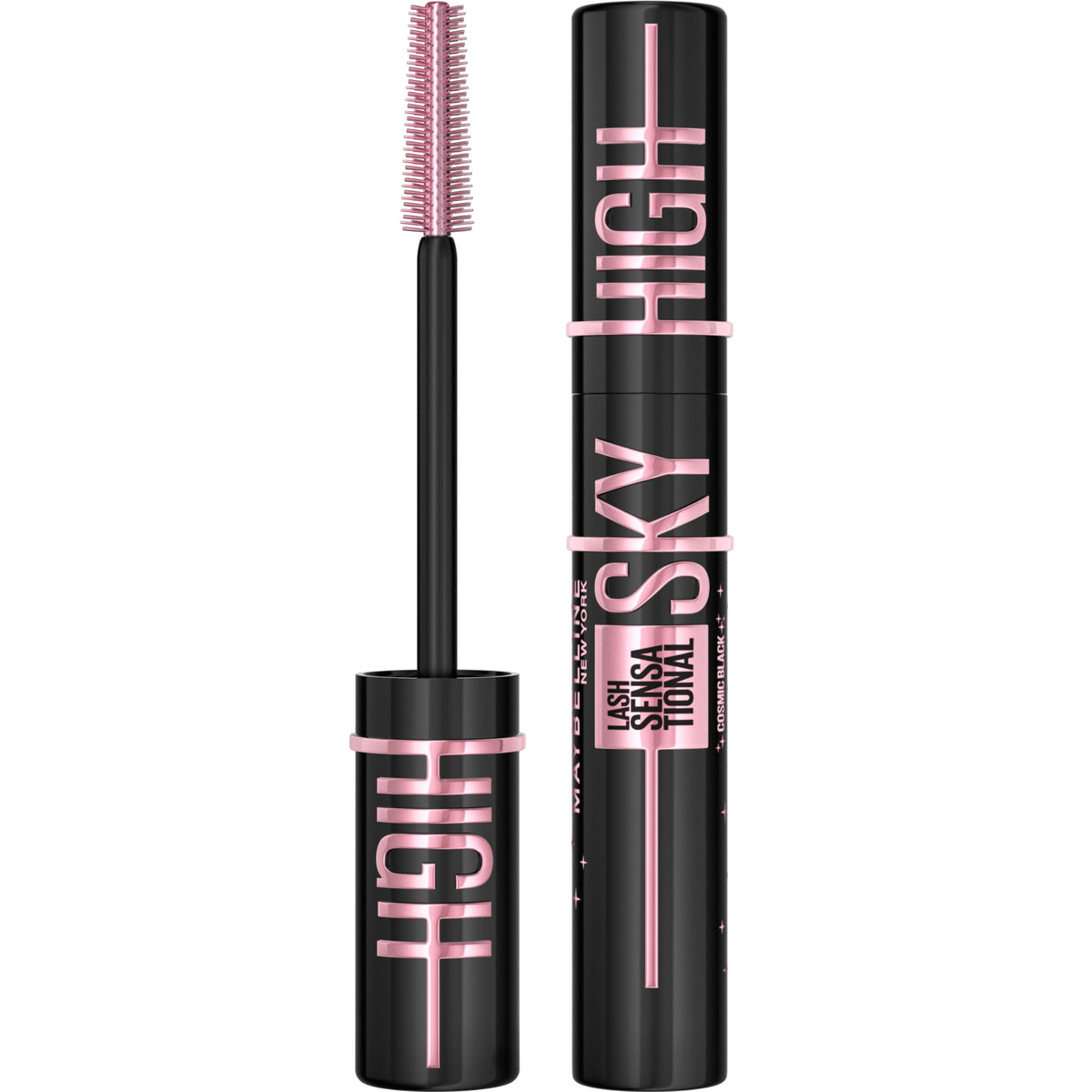 Maybelline Mascara, Lash Sensational Sky High Volumizing Thickening, Black