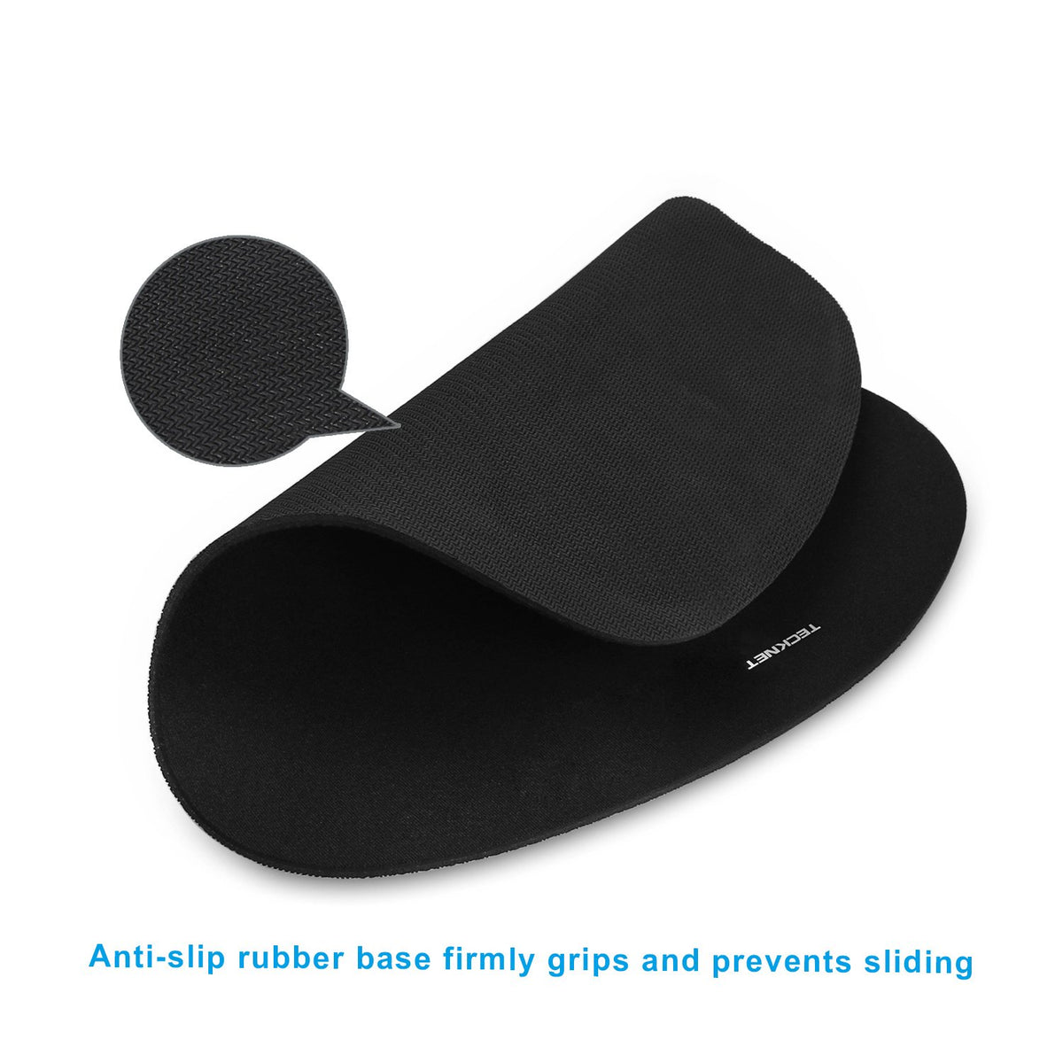 TECKNET 3 Packs Mouse Mat Wrist Support, Mouse Pad with Memory Foam Rest
