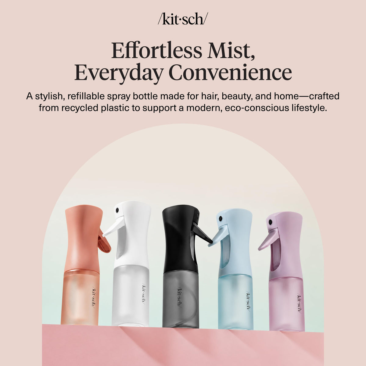 Kitsch Fine Mist Spray Bottle for Hair 150 ml - Terracotta