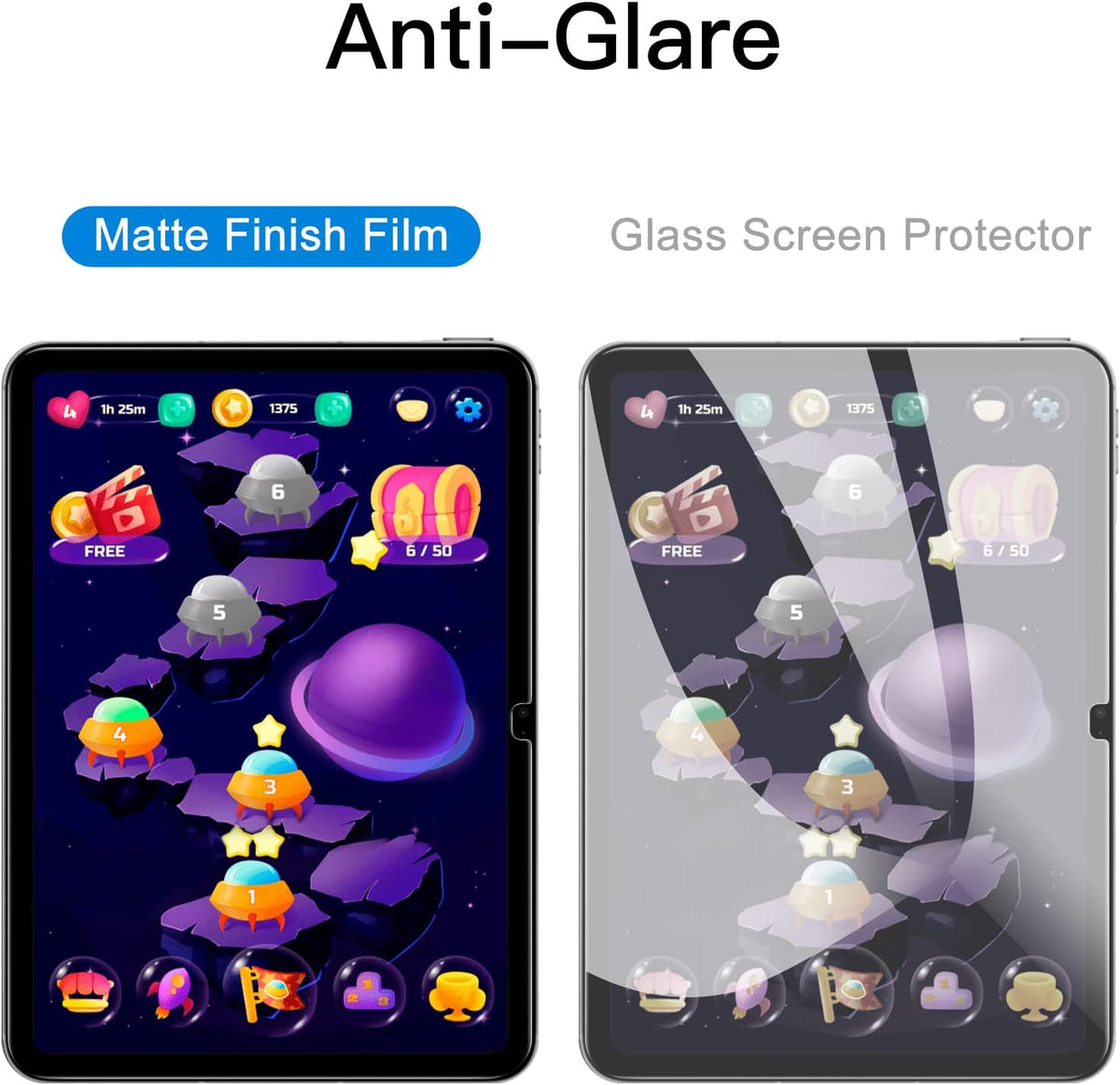 JETech Paper Matte Screen Protector for iPad (A16) 11th/10th Gen, 1-Pack