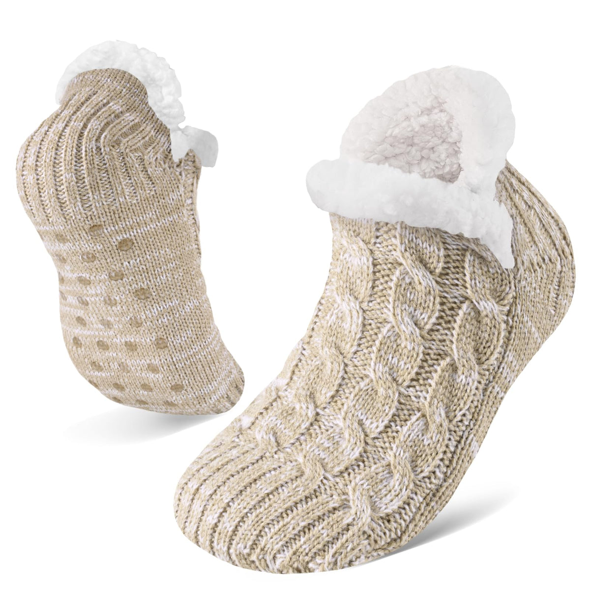 Niorasen Fluffy Slipper Socks Women Men, Winter Gift for Her, UK 4-9