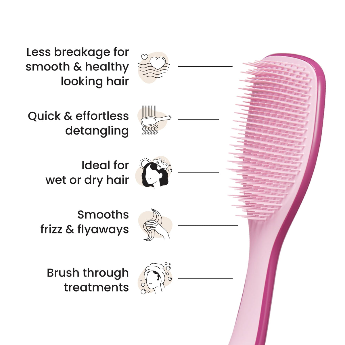 Tangle Teezer The Ultimate Detangler Straight to Curly Hairbrush