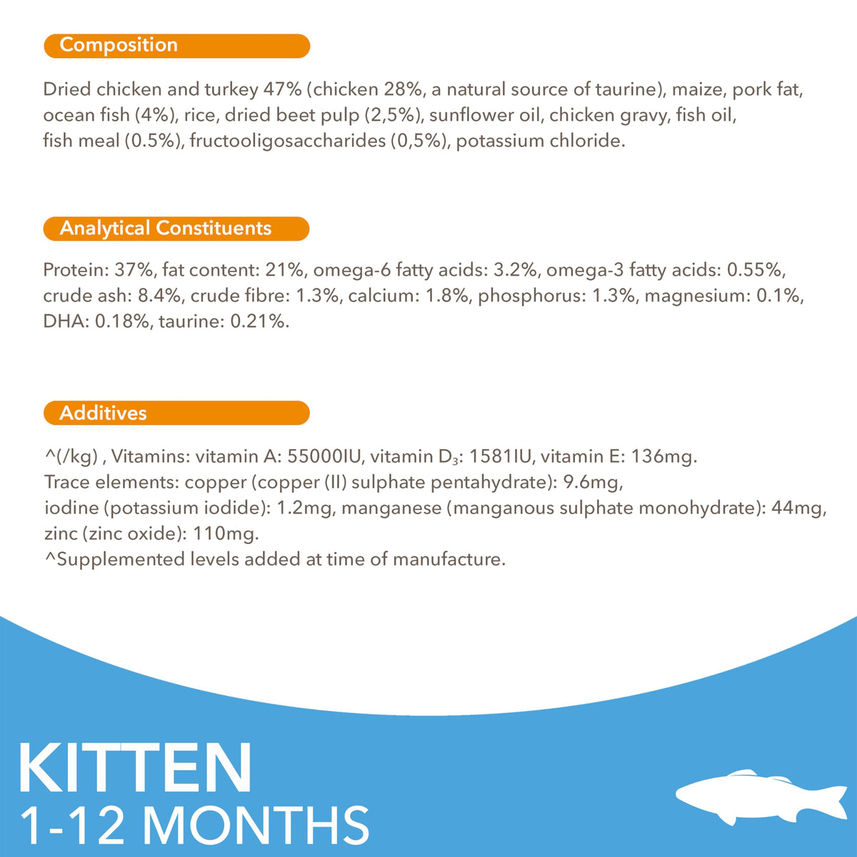 IAMS for Vitality Dry Kitten Food with Fresh Chicken, 3 kg, Packaging may vary