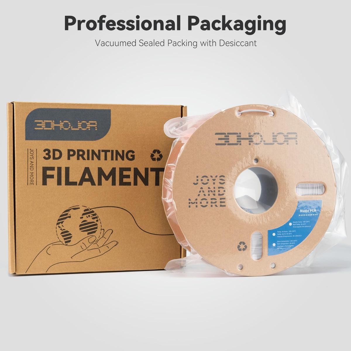 3DHoJor PLA+ PLA Plus Filament 1.75mm 1kg(2.2lbs) for 3D Printers,Yellow