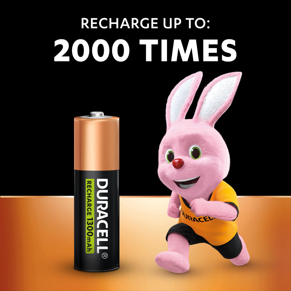 DURACELL AAA Rechargeable Batteries (4 Pack) 1.2V, 750 mAh NiMH