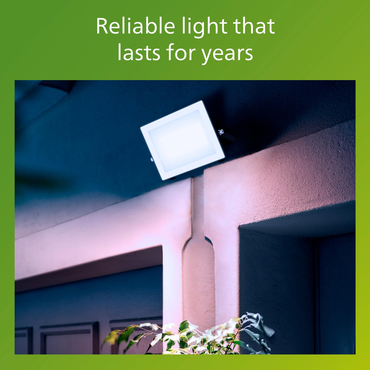 Philips Lois Outdoor Floodlight, White, 10 W