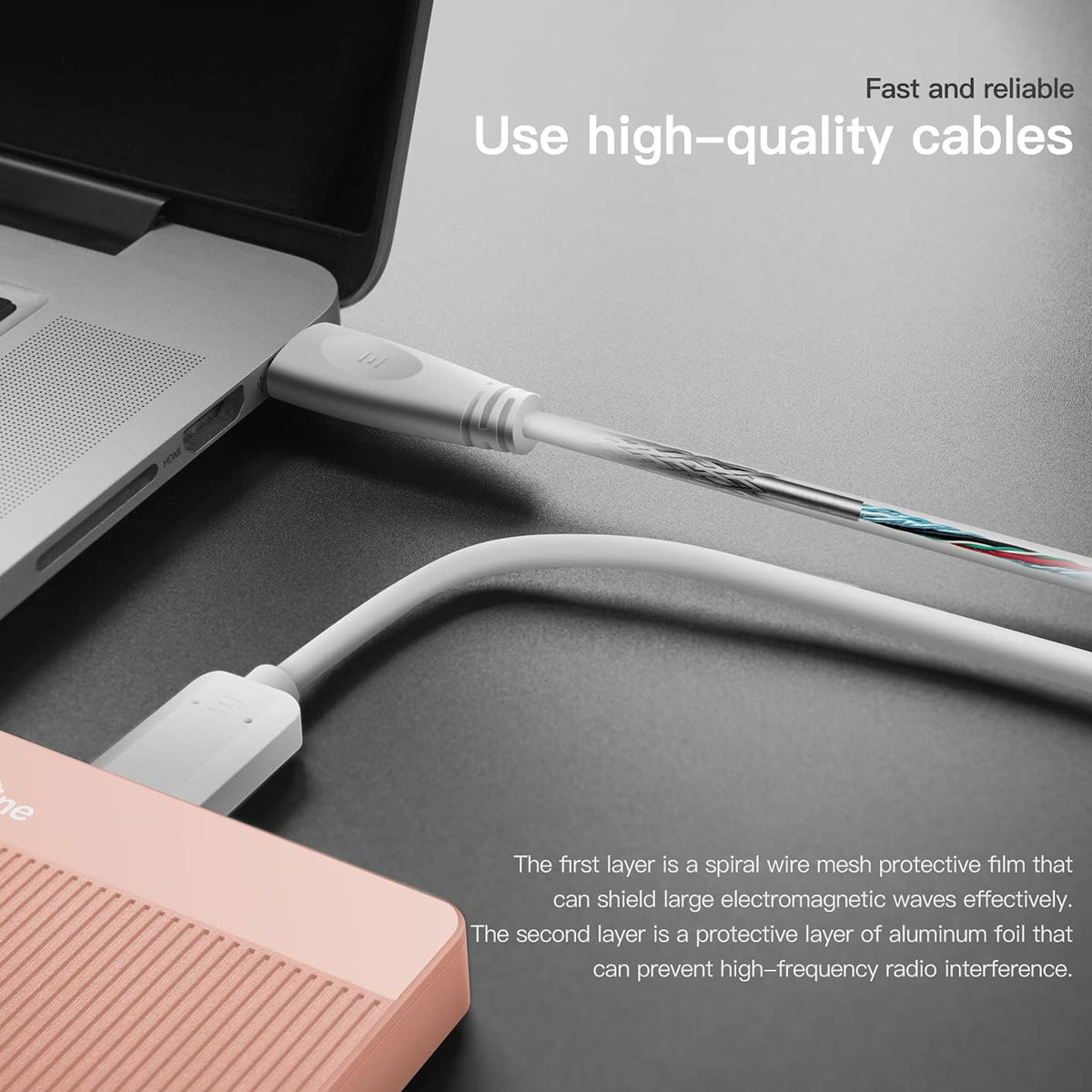 UnionSine External Hard Drive 1TB Ultra Slim Portable Hard Drive USB 3.0 HDD Storage Compatible for PC,Mac, Laptop, Xbox, Xbox one, PS4(Blue) HD2510