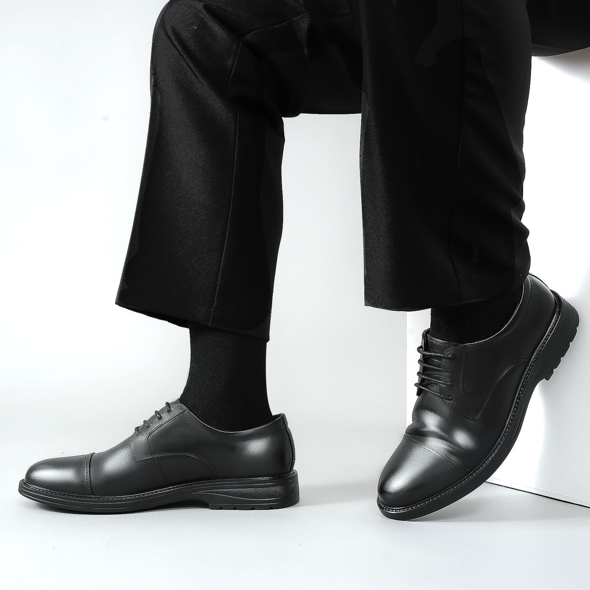 Cirorld 6/10 Pairs Mens Black Socks, Breathable Causal Cotton Socks Men