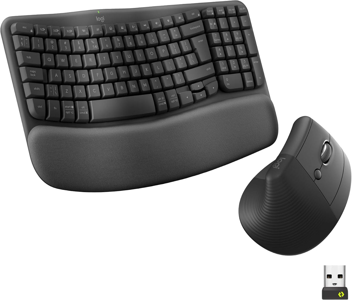 Logitech Wave Keys & Lift Vertical Mouse
