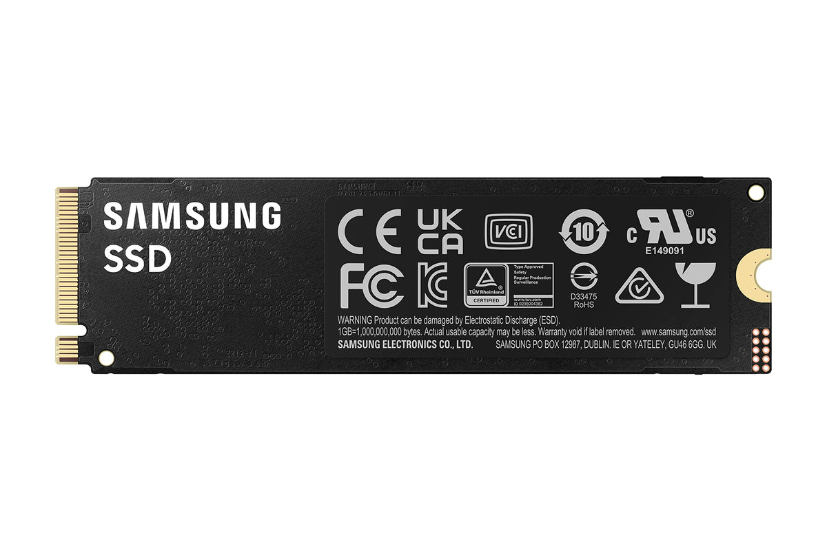 Samsung 990 PRO 1TB PCIe 4.0 (up to 7450 MB/s) NVMe M.2 (2280) Internal Solid State Drive (SSD) (MZ-V9P1T0BW)