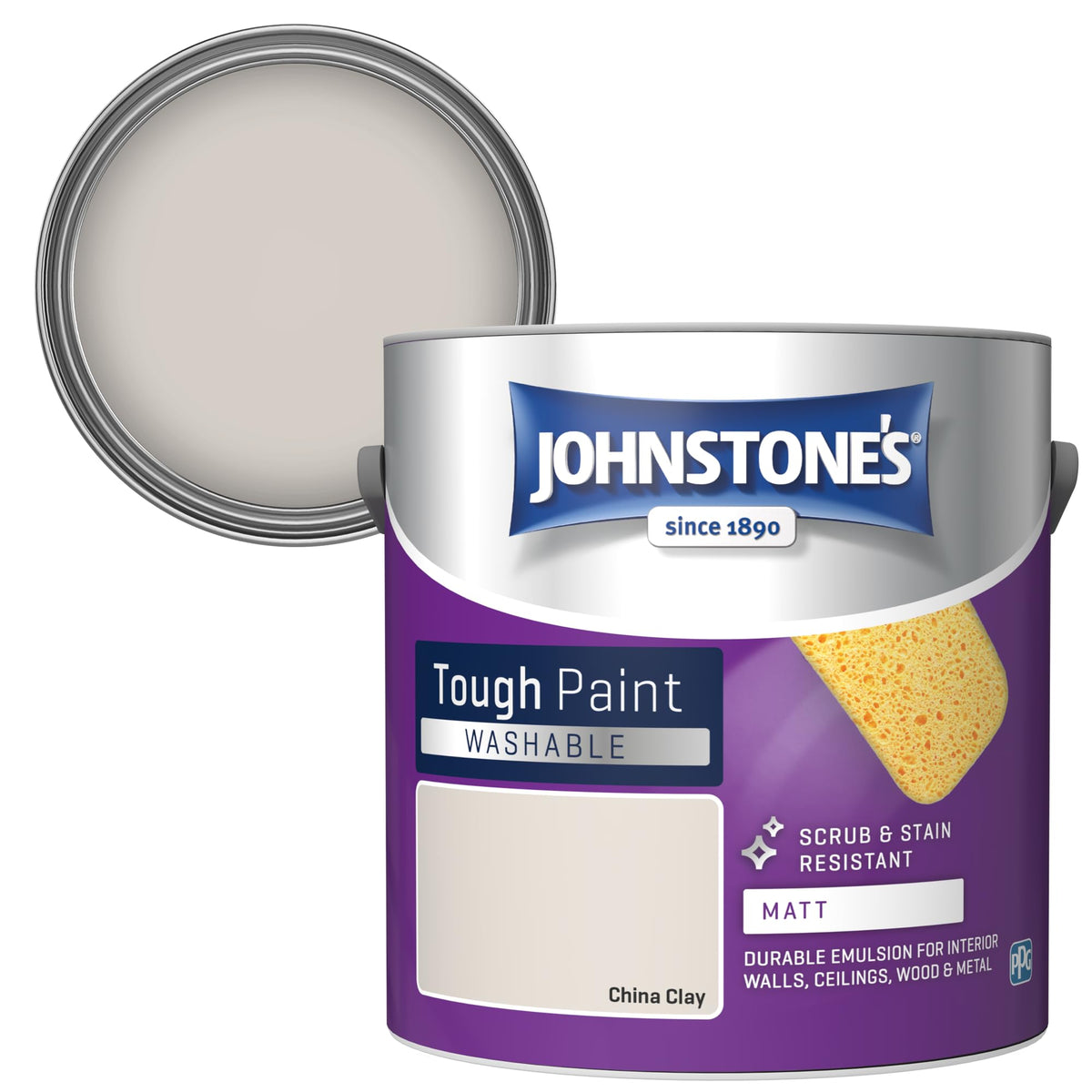 Johnstone's - Washable Matt Wall & Ceiling Paint - Rosebud - 2.5L