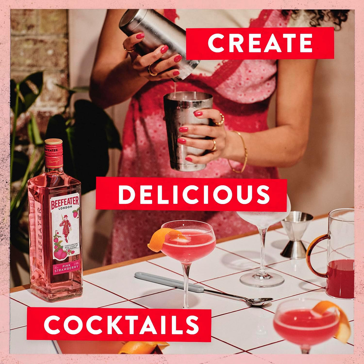 Beefeater Pink Strawberry Flavoured Gin, 37.5% ABV, 70 cl