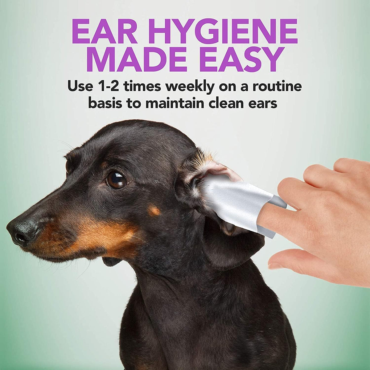 Vet's Best Ear Relief Finger Wipes 50 Disposable Wipes