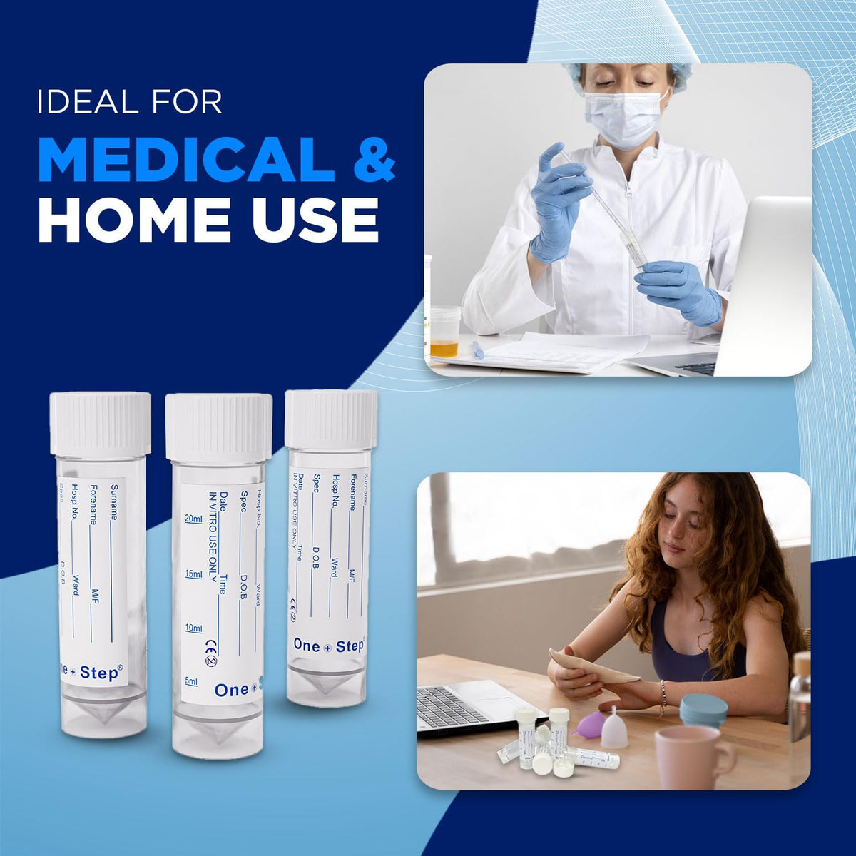 5 x 30ml Universal Container With Label (Urine Sample)