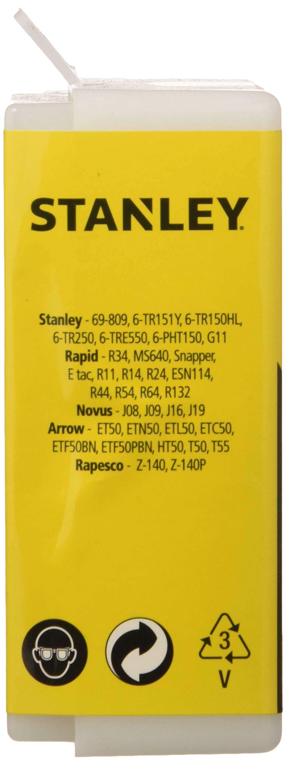 STANLEY 14mm Heavy-Duty Staples, Type G, Pack of 1000, 1-TRA709T
