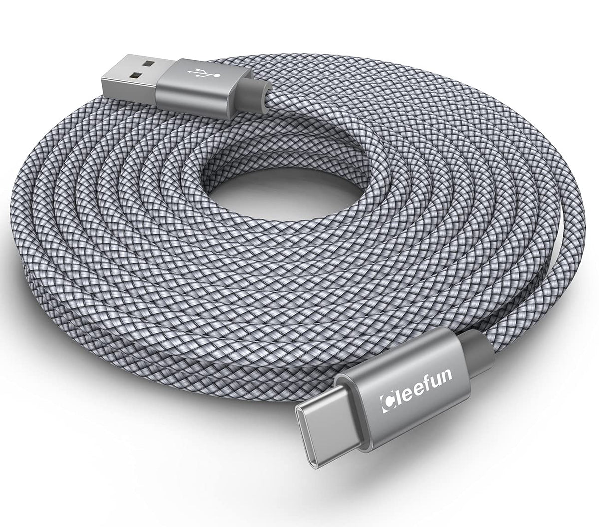 CLEEFUN 3M USB C Cable (2-Pack), Long PS5 Controller Charger Fast Charging