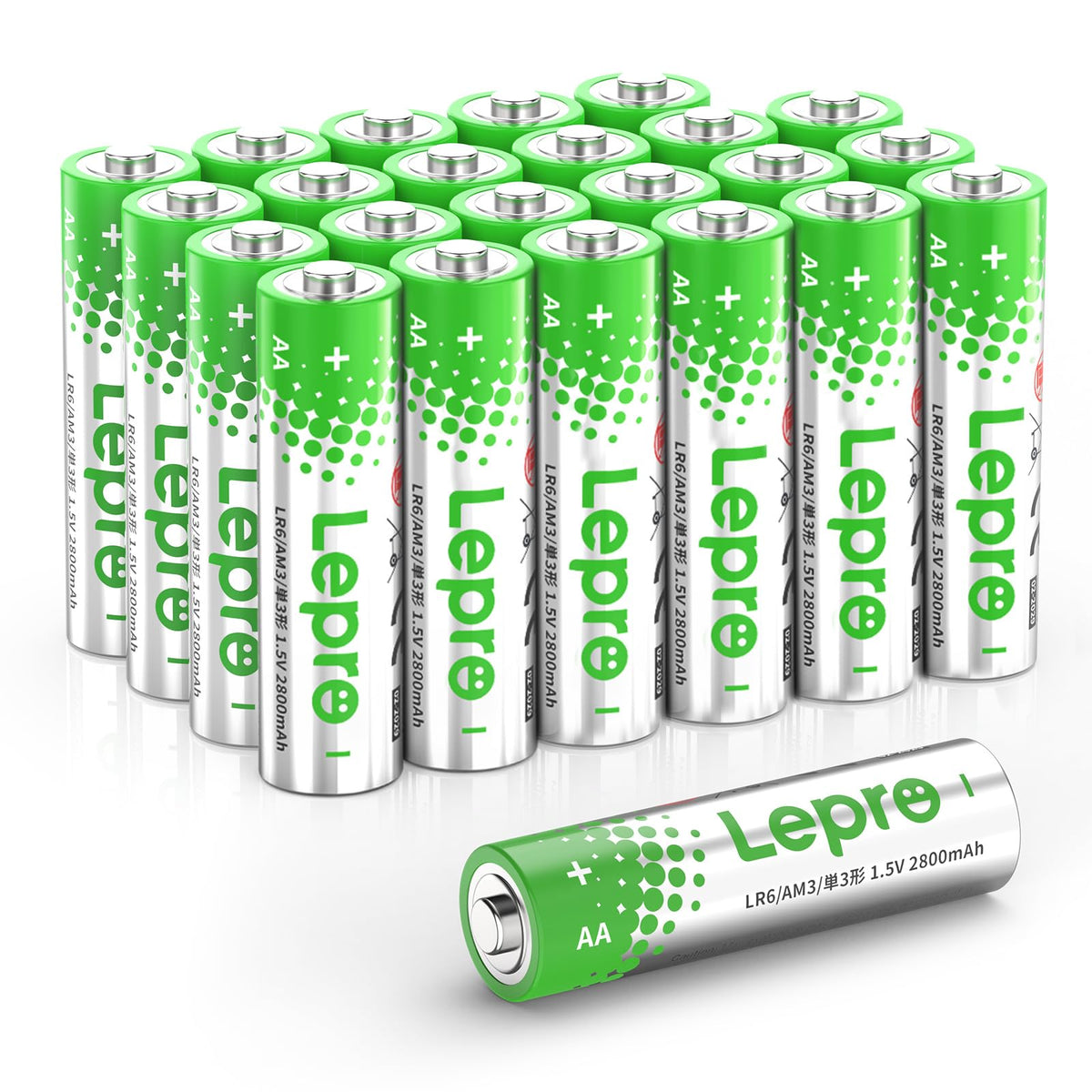 Lepro AAA Alkaline Batteries 24 Pack, 1200mAh Triple A Battery Long Lasting