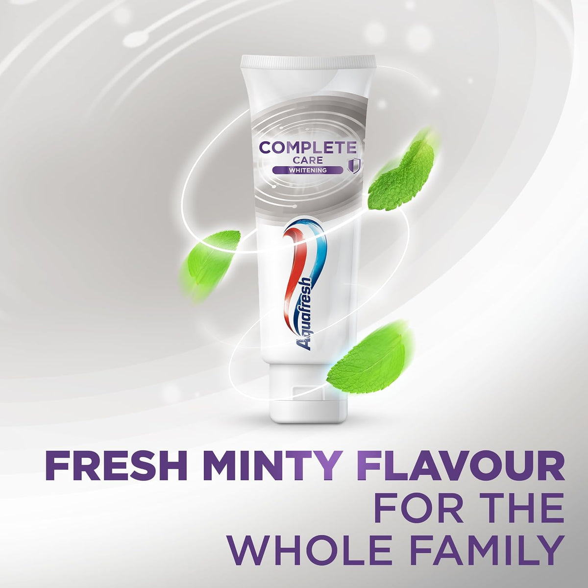Aquafresh Complete Care Whitening Fluoride Toothpaste. Helps Restore Your Teeth’s Natural Whiteness. Actively deep Cleans and freshens Whole Mouth.