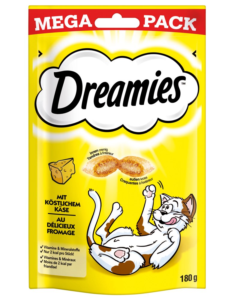 Dreamies Meaty Sticks 84-Piece, Cat Treats Tasty Snacks with Delicious Salmon, Pack of 14 x (30 g)
