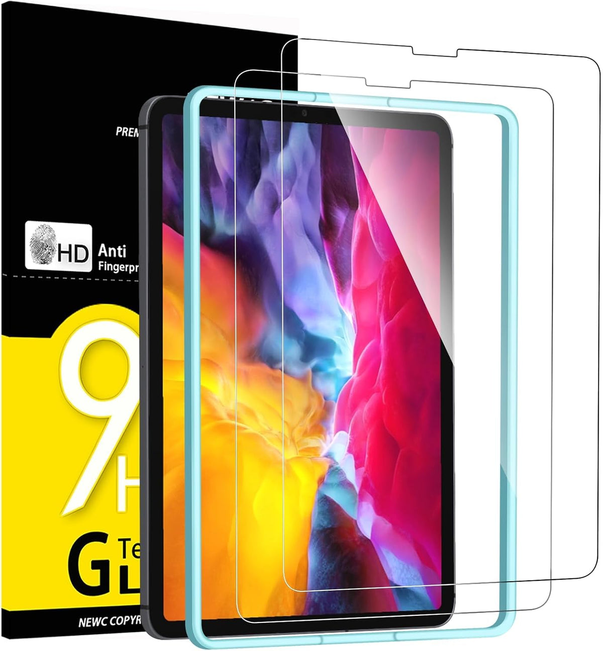 NEW'C for iPad Air 5/4, iPad Pro 11-inch Screen Protector Tempered Glass