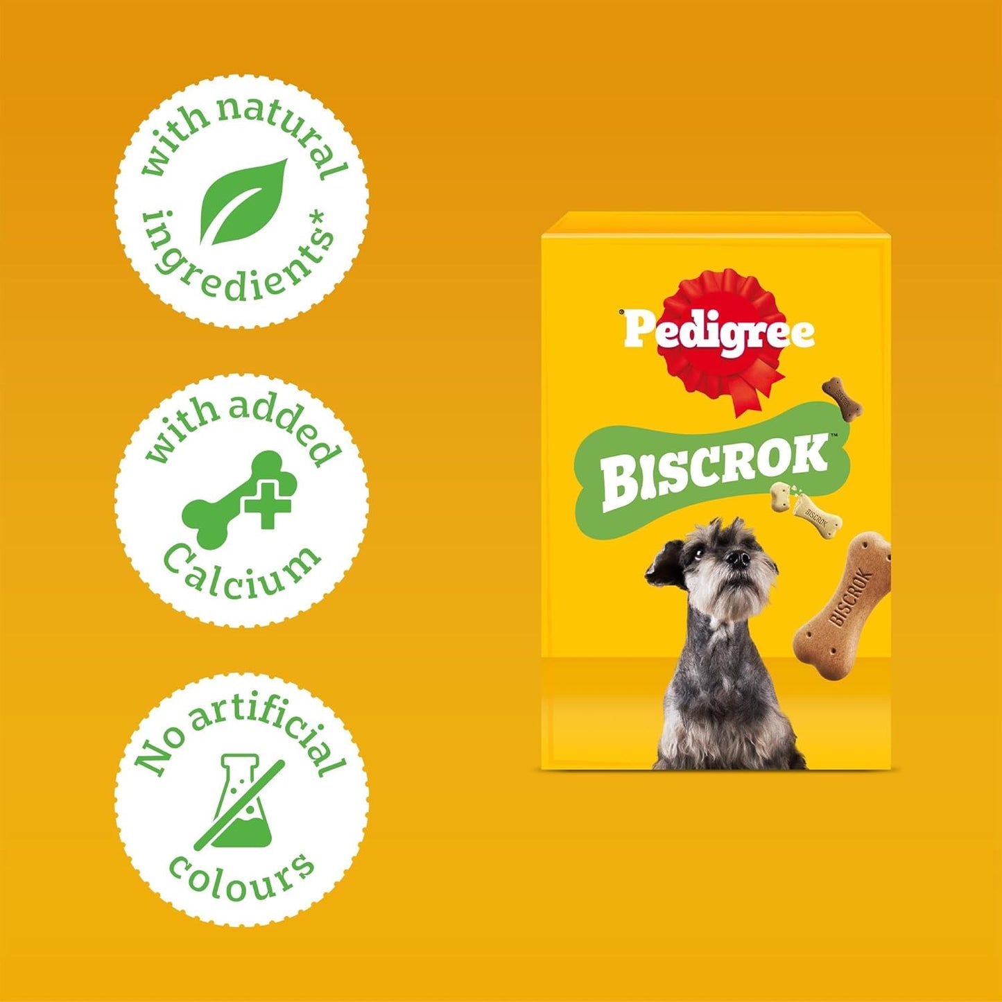 Pedigree BISCROK Adult Dog Treats Multi Mix Biscuits 12 x 500g
