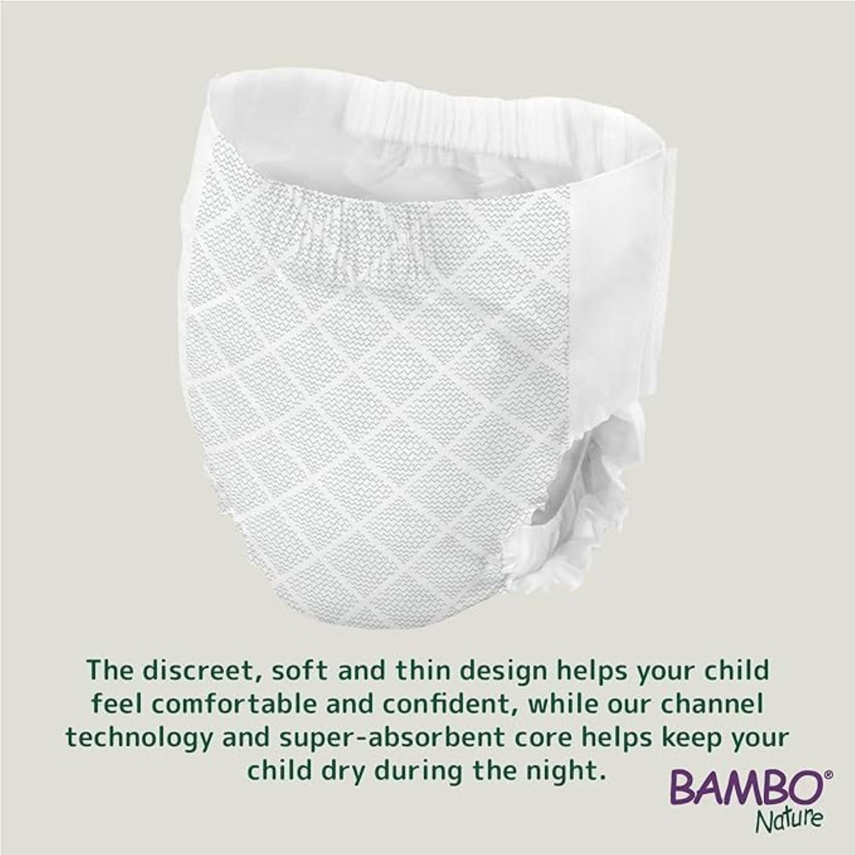 Bambo Nature Dreamy Night Pants Nappies, (Children Aged 8-15, 35-50kg), 10PK Pull Up Pants, Eco Nappies Keep Beds Dry All Night, Pull Ups Training Nappy, Secure, Comfortable, Potty Training