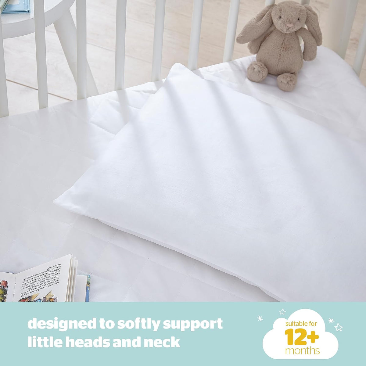 Silentnight Safe Nights Cot Bed Pillow, Anti Allergy, 1 Pack