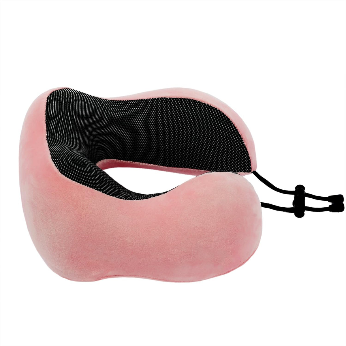Memory Foam Travel Pillow, Neck Pillow with 360-Degree Head Support, Comfortable and Lightweight, Ideal for Sleeping on Airplane, Car, Train, Bus and Home Use, Comes with Storage Bag (Grey)