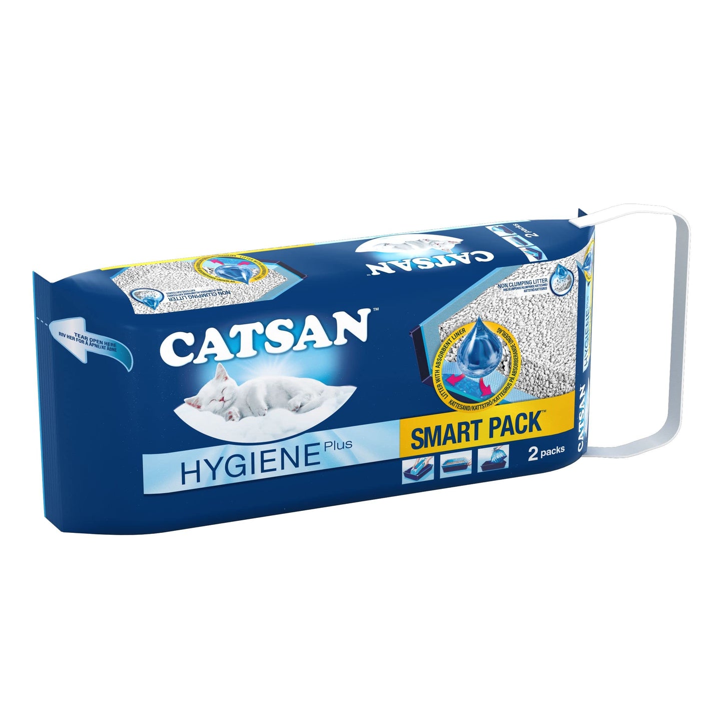 Catsan Hygiene Plus Cat Litter White, 20L