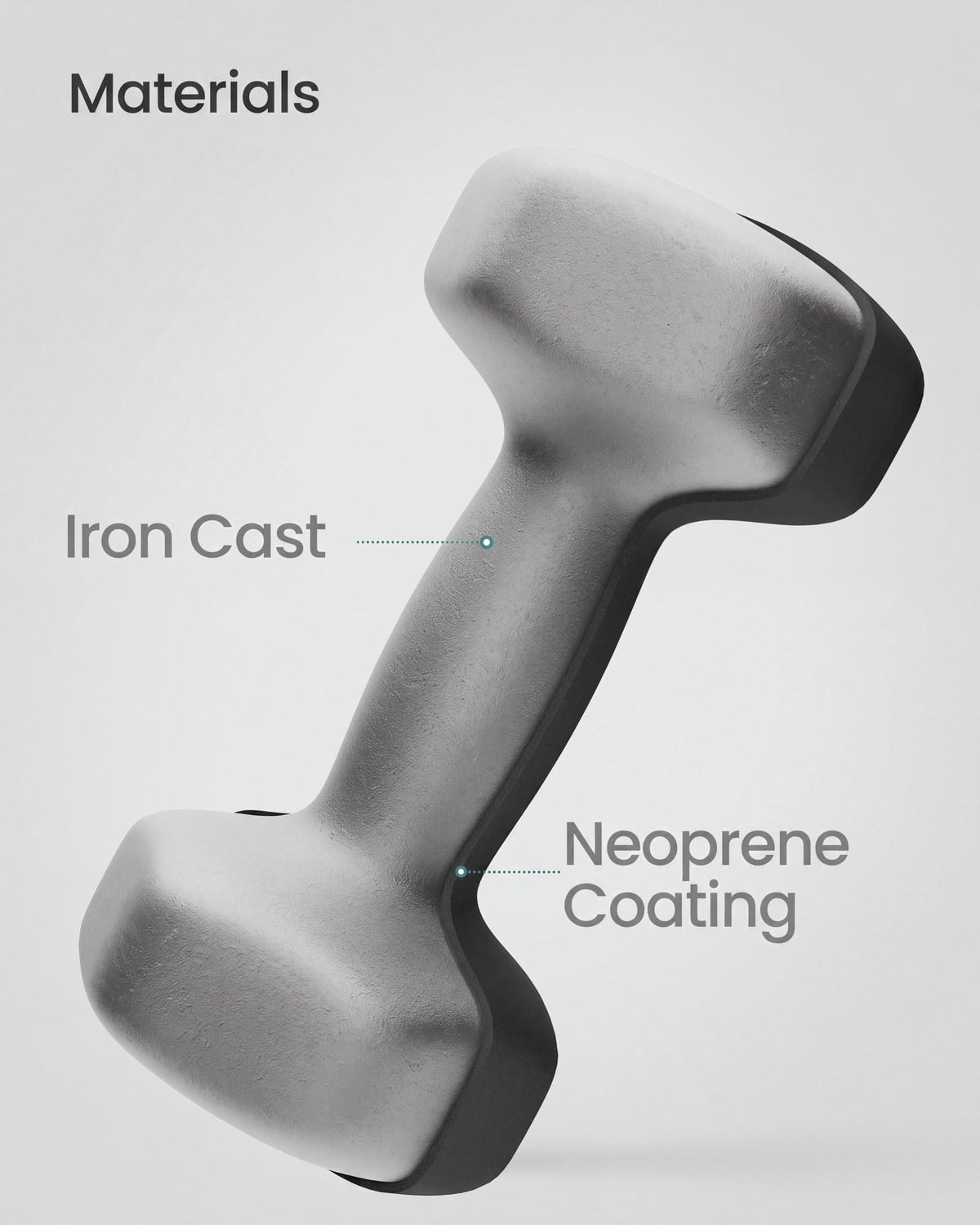 SONGMICS Set of 2 Hex Dumbbells with Neoprene Coating for Strength Training, Fitness, Home Workout