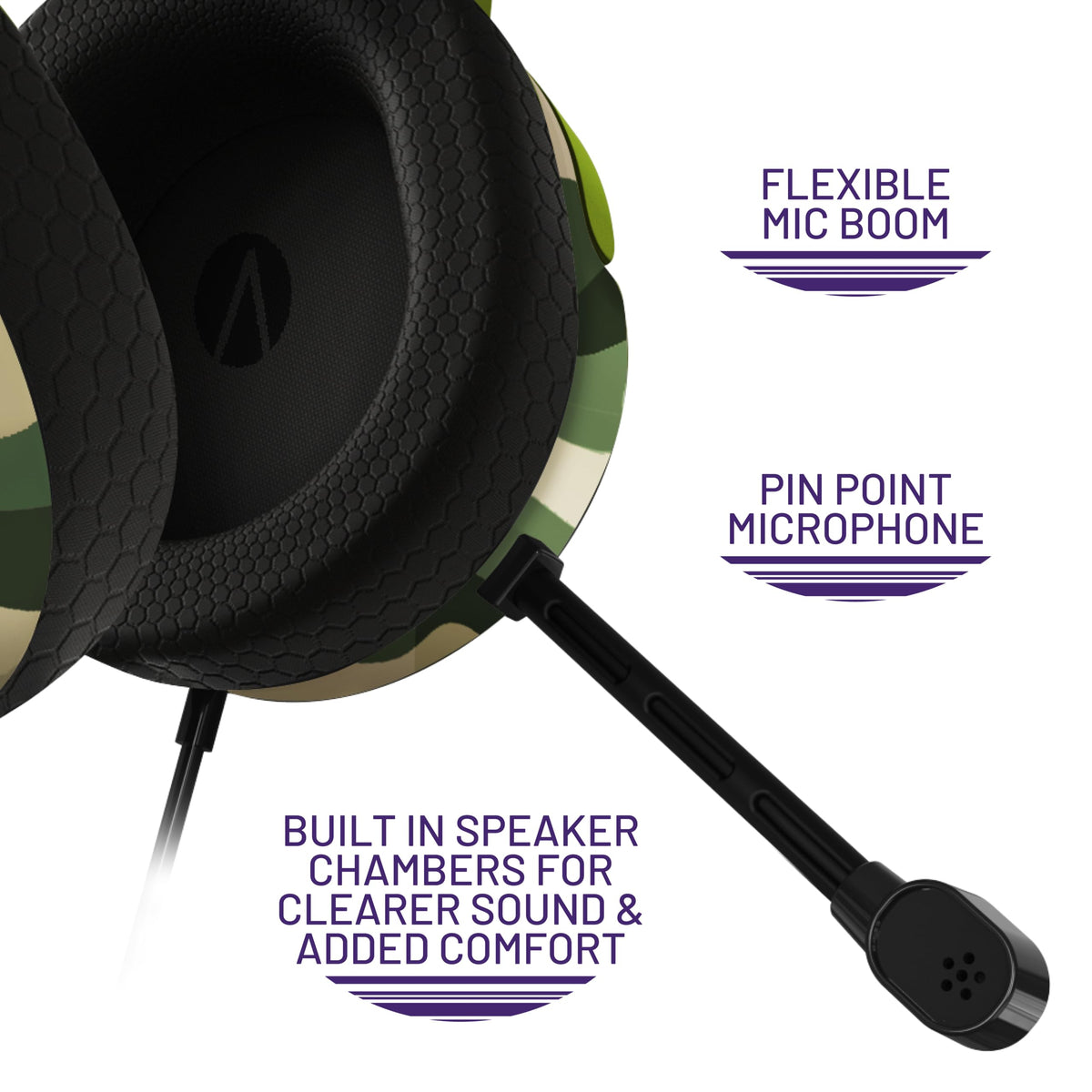STEALTH PANTHER Sky - Over Ear Gaming Headset PS4/PS5, XBOX, Switch, PC with Flexible Mic, 3.5mm Jack, 1.5m Cable, Lightweight, Comfortable and Durable