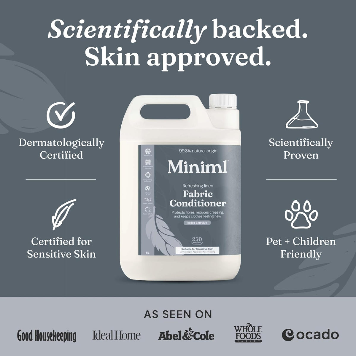 Miniml Eco Fabric Softener & Conditioner 5L Refill – Fresh Linen