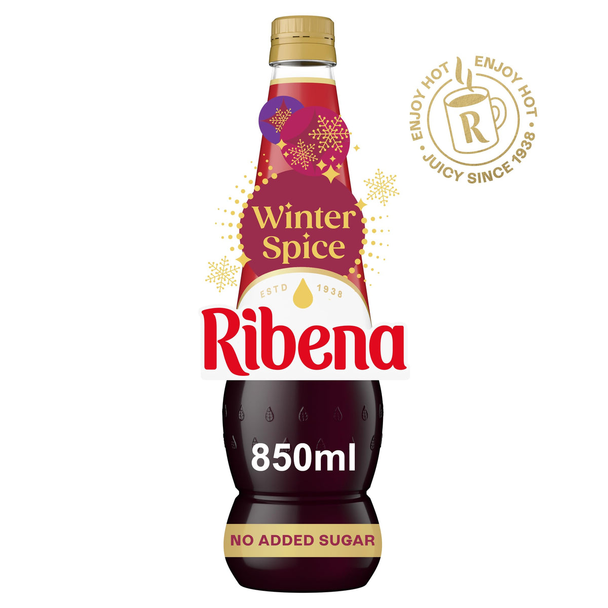 Ribena Blackcurrant Squash 1.5L – Real British Blackcurrants | Rich in Vitamin C | No Artificial Colours or Flavours | 100% Recycled Plastic Bottle