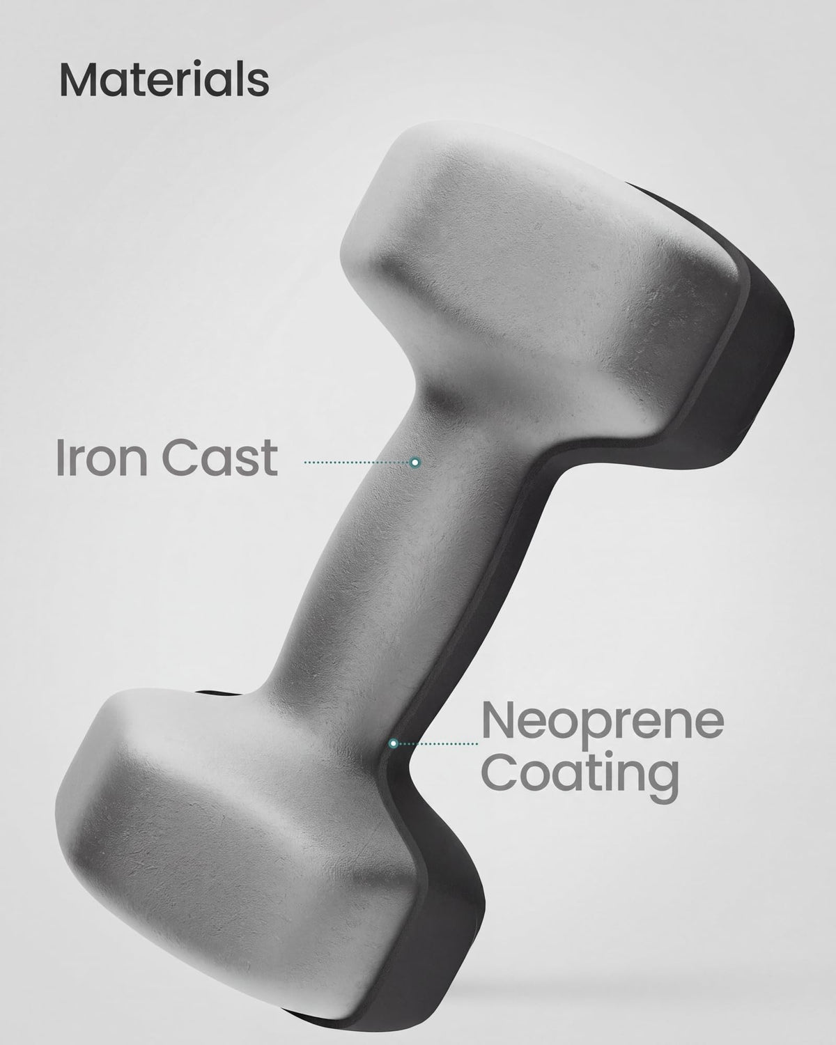 SONGMICS Set of 2 Hex Dumbbells with Neoprene Coating for Strength Training, Fitness, Home Workout