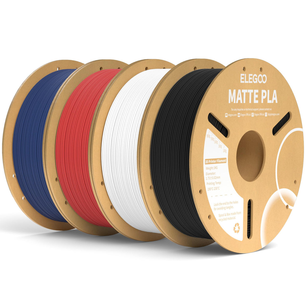 ELEGOO Matte PLA 3D Printer Filament Lavender Purple 1KG 1.75mm