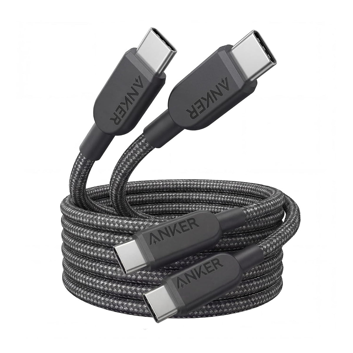 Anker 240W USB C to USB C Cable, Fast Charging Cord (2pack, 1.8m, Black)