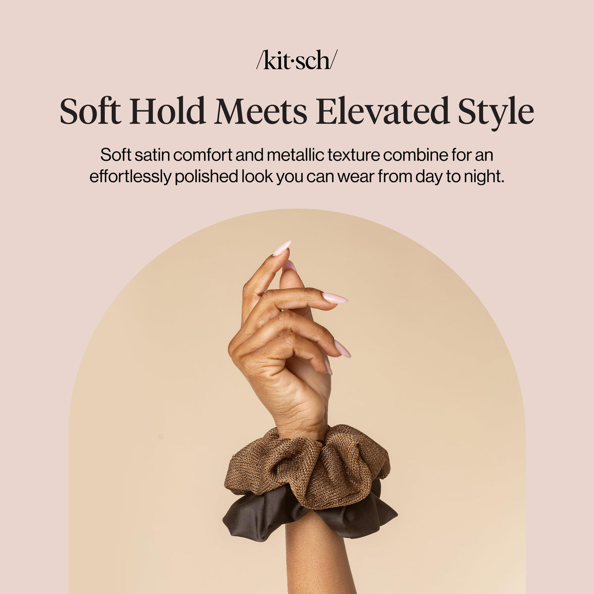 Kitsch Satin Scrunchies for Women 3pcs - Garden Bouquet