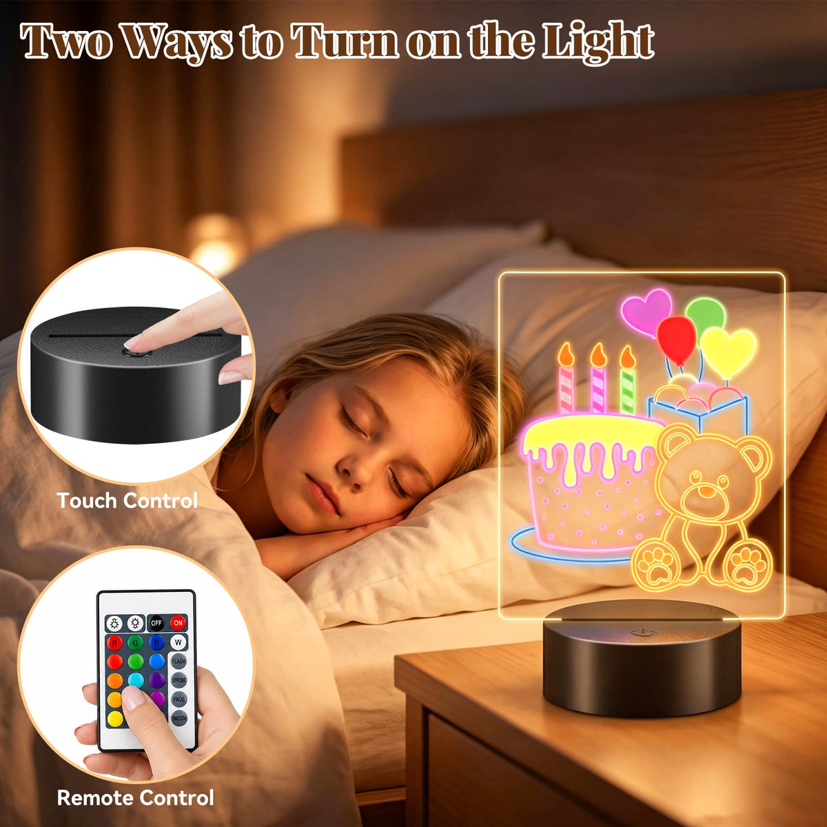 Linkax Horse Gifts for Boys, 3D Illusion Night Light for Girl Bedroom Decor